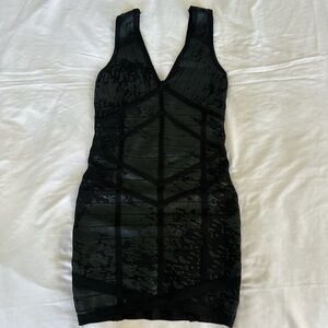 2012 black bodycon dress